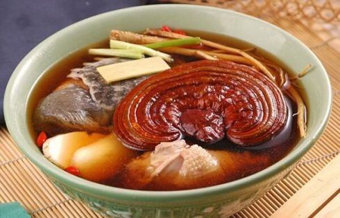 Nấm Linh Chi nấu canh