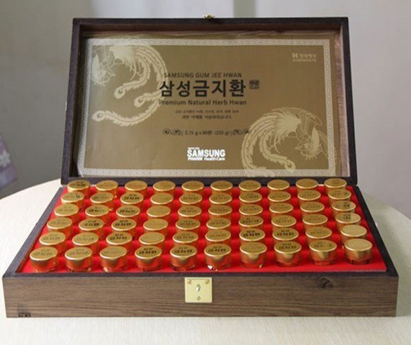 đông trùng hạ thảo hộp gỗ 60 viên