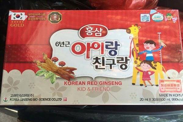 hồng sâm hươu cao cổ cho bé