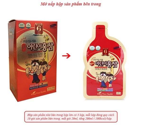 hồng sâm baby hươu cao cổ Gold Kids Hàn Quốc