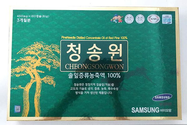 dầu thông đỏ của Hàn Quốc