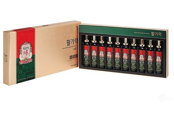 Nước hồng sâm KGC hộp 10 ống
