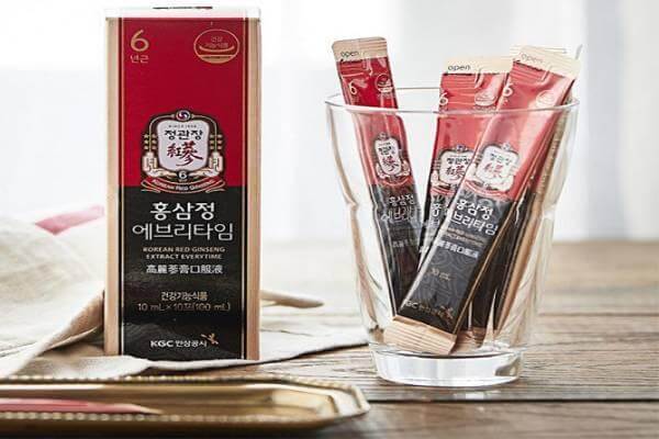 Tác dụng của nước hồng sâm 