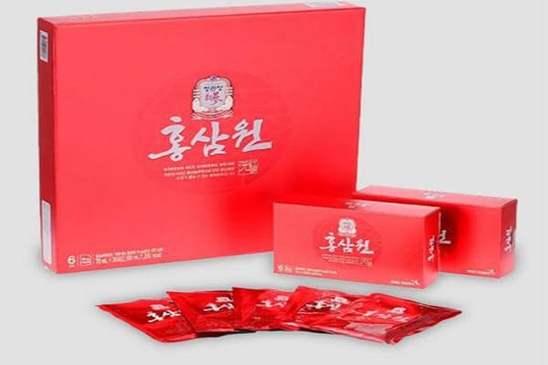 HTH Hưng địa chỉ mua nước Hồng Sâm Hàn Quốc dạng gói uy tín