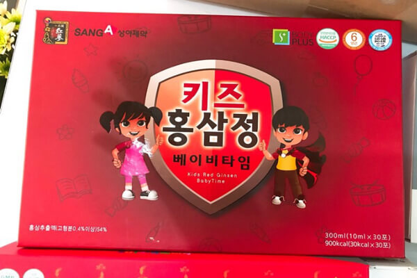 Cách sử dụng của hồng sâm trẻ em Hàn Quốc Sanga