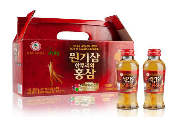 Thành phần nước hồng sâm có củ Hàn Quốc