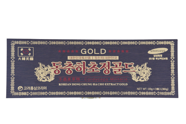 Cao Đông Trùng Hạ Thảo Hàn Quốc Gold hộp gỗ 3 lọ x 120g