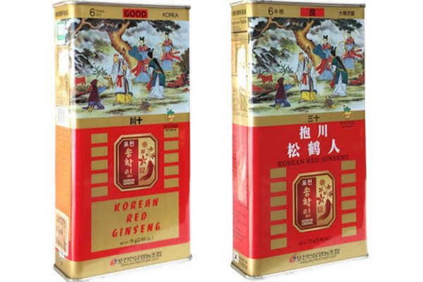 Sâm củ khô Pocheon hộp thiếc 300g