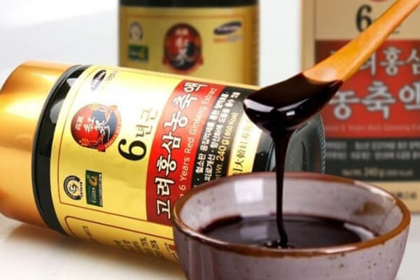 Dùng trực tiếp cao nước hồng sâm Hàn Quốc