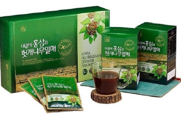 Thành phần Sâm giải rượu Hàn Quốc