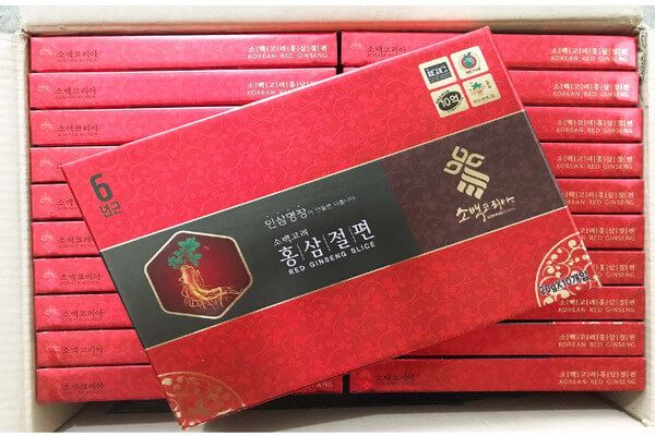 Hồng sâm thái lát tẩm mật ong Sobaek phòng ngừa và điều trị bệnh hiệu quả