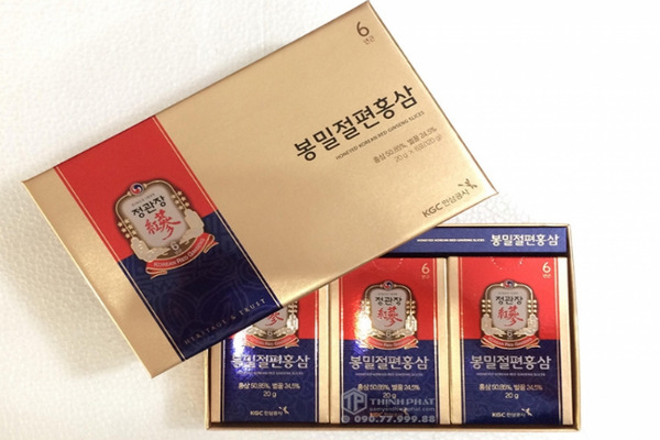 Mua hồng sâm thái lát tẩm mật ong KGC ở đâu uy tín?