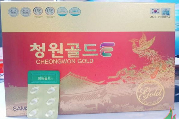 Tinh dầu thông đỏ Cheongwon Gold Hộp 120 viên