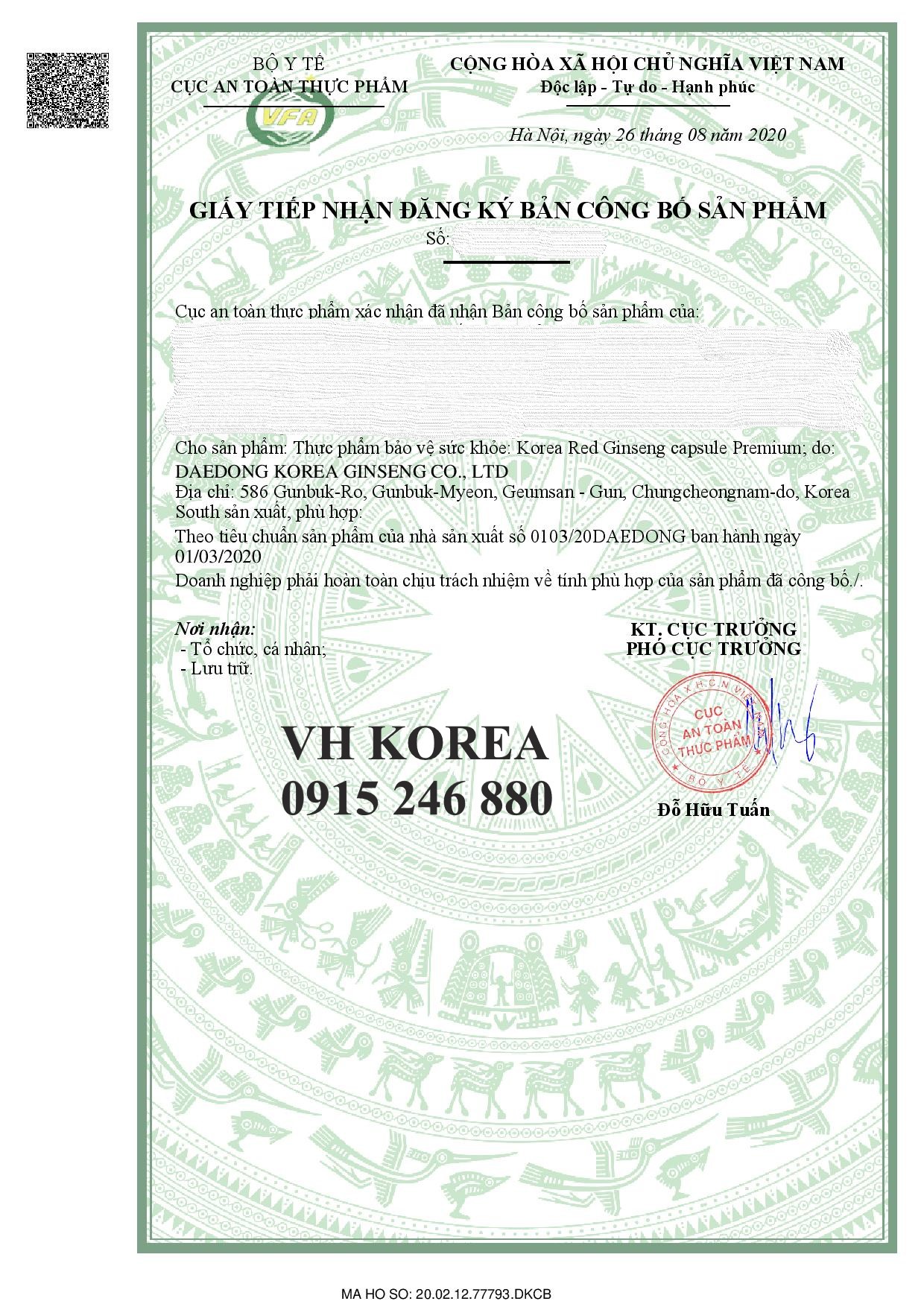 viên hồng sâm nhung hươu linh chi đông trùng hạ thảo dae dong